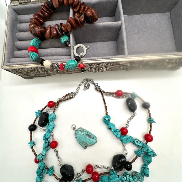 Southwestern Turquoise Jewelry lot - Picture 17 of 17